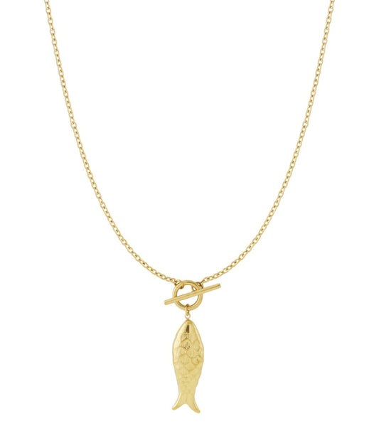 Fish long necklace
