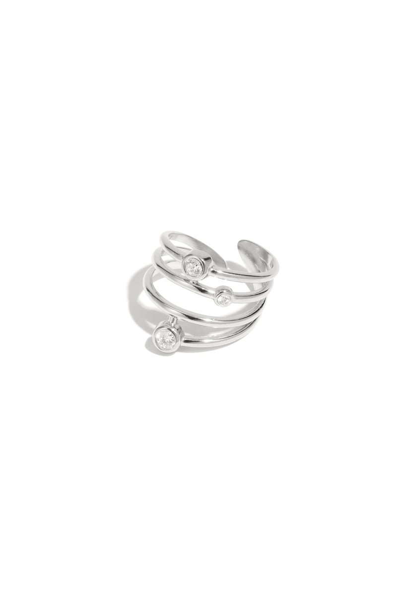 Stainless Steel Statement Rings lines Casual Daily Simple Series Women's jewelry